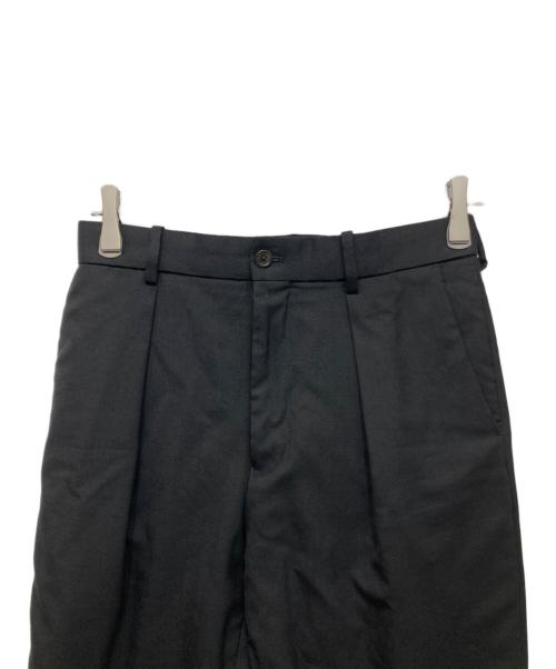 MARKAWARE（マーカウェア）MARKAWARE (マーカウェア) ORGANIC WOOL TROPICAL PEGTOP TROUSERS ブラック サイズ:1の古着・服飾アイテム
