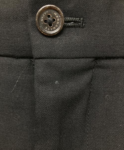 MARKAWARE（マーカウェア）MARKAWARE (マーカウェア) ORGANIC WOOL TROPICAL PEGTOP TROUSERS ブラック サイズ:1の古着・服飾アイテム