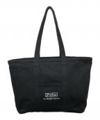 POLO RALPH LAURENポロ・ラルフローレン）の古着「ロゴ キャンバス ミディアム トート」｜ブラック