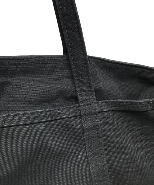 POLO RALPH LAUREN（ポロ・ラルフローレン）POLO RALPH LAUREN (ポロ・ラルフローレン) ロゴ キャンバス ミディアム トート ブラックの古着・服飾アイテム