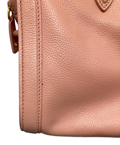 ALEXANDER McQUEEN（アレキサンダーマックイーン）ALEXANDER McQUEEN (アレキサンダーマックイーン) Calfskin Small Skull Padlock Zip Around Tote ピンクの古着・服飾アイテム