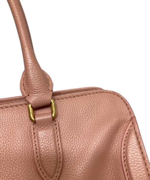 ALEXANDER McQUEEN（アレキサンダーマックイーン）ALEXANDER McQUEEN (アレキサンダーマックイーン) Calfskin Small Skull Padlock Zip Around Tote ピンクの古着・服飾アイテム