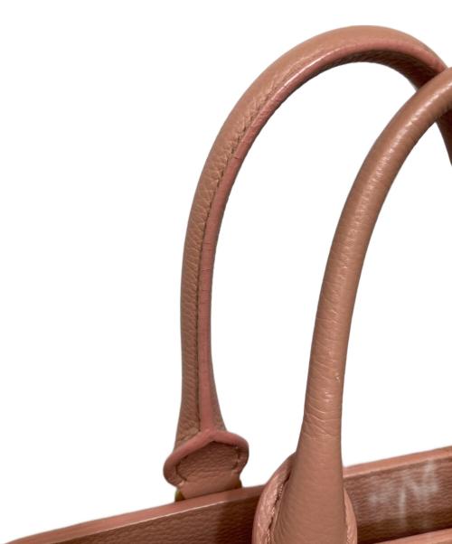 ALEXANDER McQUEEN（アレキサンダーマックイーン）ALEXANDER McQUEEN (アレキサンダーマックイーン) Calfskin Small Skull Padlock Zip Around Tote ピンクの古着・服飾アイテム