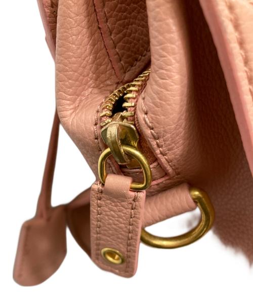 ALEXANDER McQUEEN（アレキサンダーマックイーン）ALEXANDER McQUEEN (アレキサンダーマックイーン) Calfskin Small Skull Padlock Zip Around Tote ピンクの古着・服飾アイテム