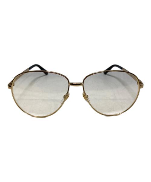 GUCCI（グッチ）GUCCI (グッチ) サングラス ゴールド サイズ:61□14-145の古着・服飾アイテム