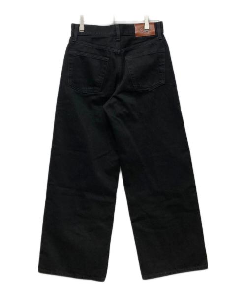 Calvin Klein（カルバンクライン）Calvin Klein (カルバンクライン) ローライズソフトバギージーンズ ブラック サイズ:24Sの古着・服飾アイテム