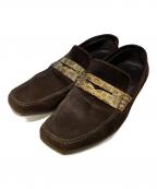 LOUIS VUITTONルイ ヴィトン）の古着「ローファー」｜ブラウン