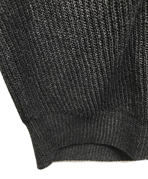 CristaSeya（クリスタセヤ）Cristaseya (クリスタセヤ) 和紙ニットベスト ブラック サイズ:Ⅼの古着・服飾アイテム