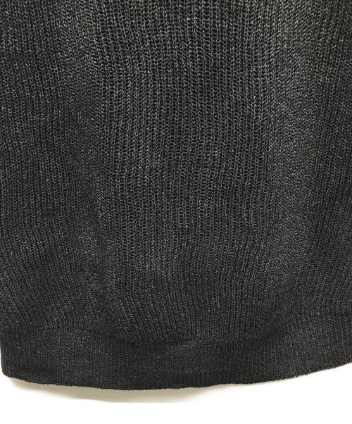 CristaSeya（クリスタセヤ）Cristaseya (クリスタセヤ) 和紙ニットベスト ブラック サイズ:Ⅼの古着・服飾アイテム