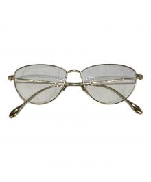 GUCCI（グッチ）の古着「キャットアイ眼鏡」｜ゴールド