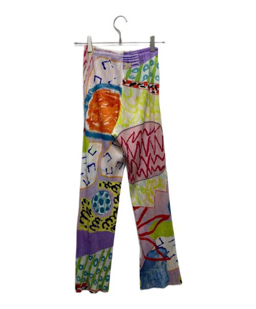 PLEATS PLEASE（プリーツプリーズ）PLEATS PLEASE (プリーツプリーズ) 総柄プリーツパンツ マルチカラー サイズ:不明の古着・服飾アイテム