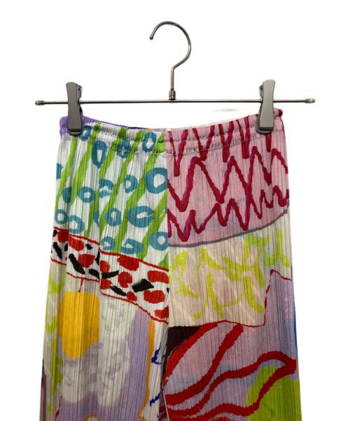 PLEATS PLEASE（プリーツプリーズ）PLEATS PLEASE (プリーツプリーズ) 総柄プリーツパンツ マルチカラー サイズ:不明の古着・服飾アイテム