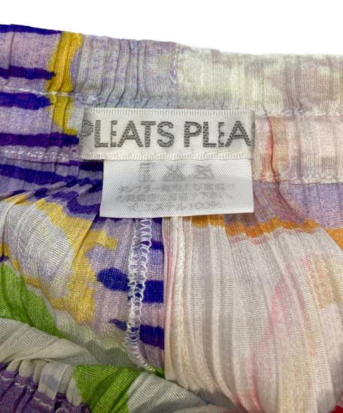 PLEATS PLEASE（プリーツプリーズ）PLEATS PLEASE (プリーツプリーズ) 総柄プリーツパンツ マルチカラー サイズ:不明の古着・服飾アイテム
