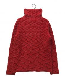 ISSEY MIYAKE（イッセイミヤケ）の古着「3Dハイネックアンゴラニット　 00’S archive　　IM13KN051」｜レッド