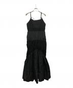 UN3D.アンスリード）の古着「CURVE LINE CAMI OP」｜ブラック