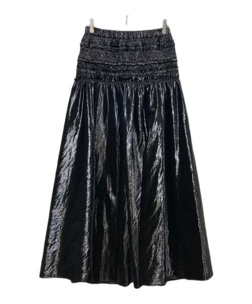 MAISON SPECIAL（メゾンスペシャル）MAISON SPECIAL (メゾンスペシャル) Metallic Flare Skirt ブラック サイズ:38の古着・服飾アイテム