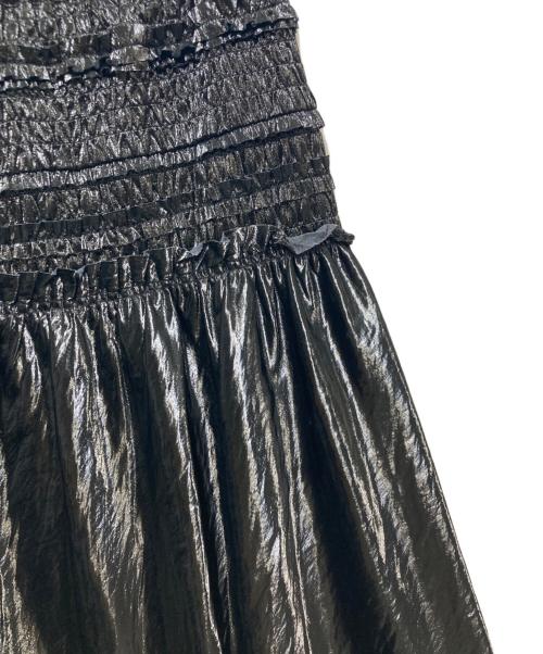 MAISON SPECIAL（メゾンスペシャル）MAISON SPECIAL (メゾンスペシャル) Metallic Flare Skirt ブラック サイズ:38の古着・服飾アイテム
