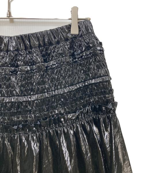 MAISON SPECIAL（メゾンスペシャル）MAISON SPECIAL (メゾンスペシャル) Metallic Flare Skirt ブラック サイズ:38の古着・服飾アイテム