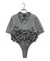MAISON SPECIAL（メゾンスペシャル）の古着「Ribbon Polo Bodysuit/リボンブラウス」｜グレー