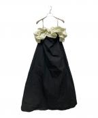 MAISON SPECIALメゾンスペシャル）の古着「フリルベアマキシドレス」｜グリーン