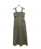 UN3D.アンスリード）の古着「DROOP SHOULDER AIO」｜カーキ