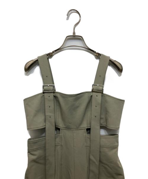 UN3D.（アンスリード）UN3D. (アンスリード) DROOP SHOULDER AIO カーキ サイズ:38 未使用品の古着・服飾アイテム