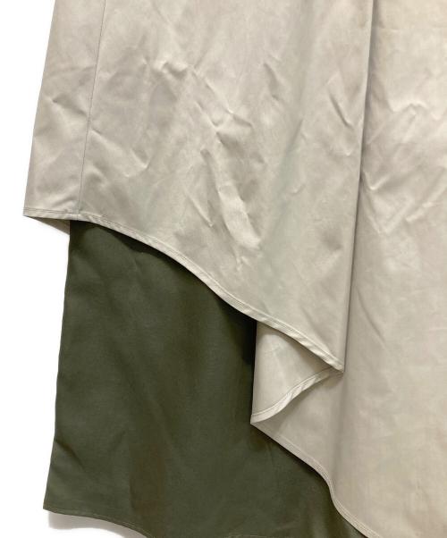 UN3D.（アンスリード）UN3D. (アンスリード) アシメレイヤードオールインワン カーキ サイズ:38 未使用品の古着・服飾アイテム