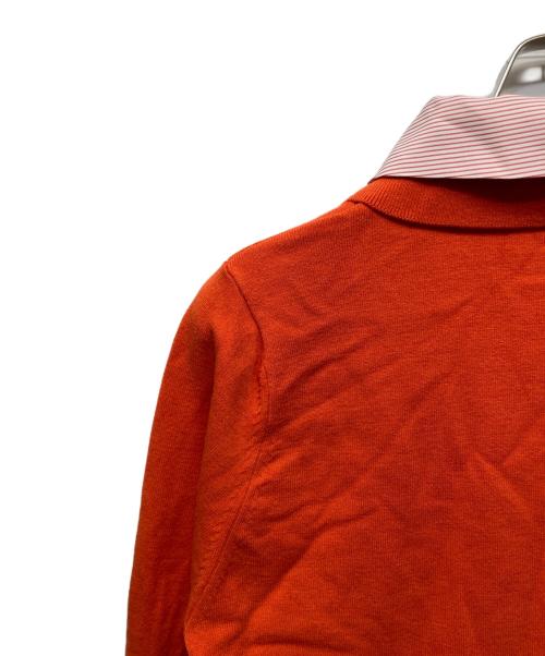 Snidel（スナイデル）Snidel (スナイデル) シャツドッキングヘムボリュームニットプルオーバー レッド サイズ:F 未使用品の古着・服飾アイテム