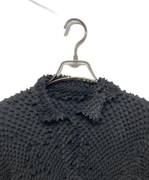 ISSEY MIYAKE（イッセイミヤケ）ISSEY MIYAKE (イッセイミヤケ) 90's ポップコーン プリーツシャツ ブラック サイズ:Mの古着・服飾アイテム