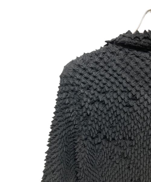 ISSEY MIYAKE（イッセイミヤケ）ISSEY MIYAKE (イッセイミヤケ) 90's ポップコーン プリーツシャツ ブラック サイズ:Mの古着・服飾アイテム