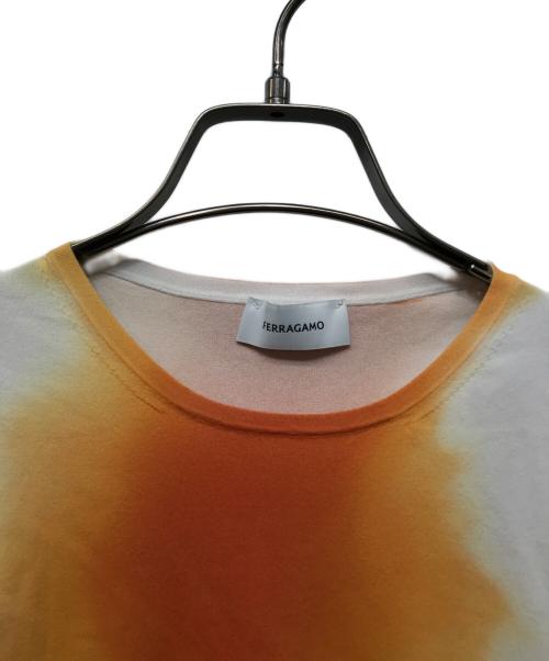 Ferragamo（フェラガモ）Ferragamo (フェラガモ) アートシアーカットソー ホワイト サイズ:Sの古着・服飾アイテム