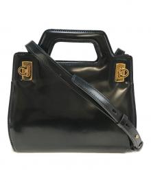 Ferragamo（フェラガモ）の古着「ワンダ 2WAY ミニバッグ」｜ブラック