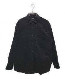 COMOLI（コモリ）の古着「コーデュロイ コモリシャツ」｜ブラック