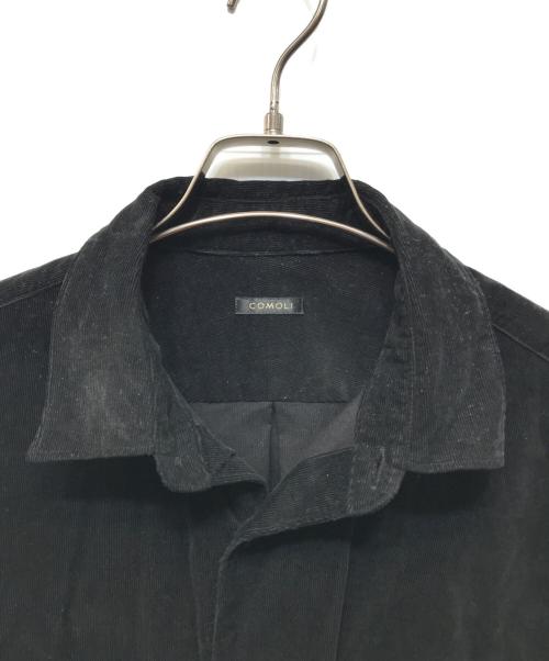 COMOLI（コモリ）COMOLI (コモリ) コーデュロイ コモリシャツ ブラック サイズ:3の古着・服飾アイテム