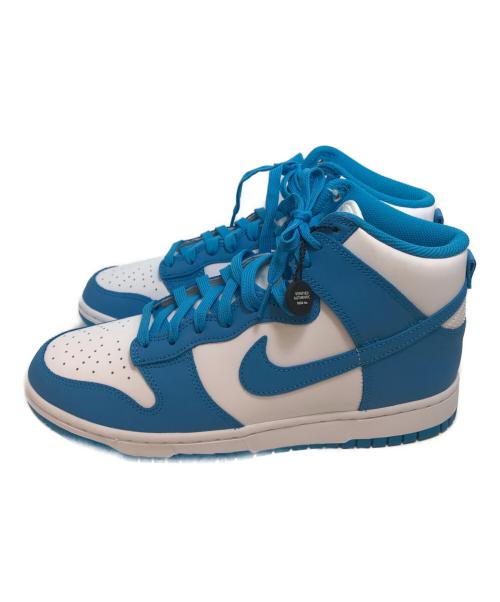 NIKE（ナイキ）NIKE (ナイキ) DUNK HI RETRO LASER BLUE/WHITE ホワイト×ブルー サイズ: 27.5cm 未使用品の古着・服飾アイテム