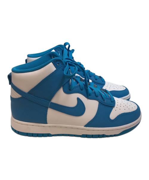 NIKE（ナイキ）NIKE (ナイキ) DUNK HI RETRO LASER BLUE/WHITE ホワイト×ブルー サイズ: 27.5cm 未使用品の古着・服飾アイテム