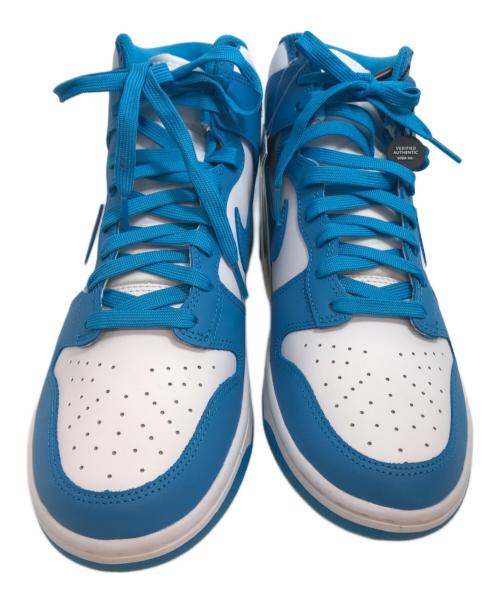 NIKE（ナイキ）NIKE (ナイキ) DUNK HI RETRO LASER BLUE/WHITE ホワイト×ブルー サイズ: 27.5cm 未使用品の古着・服飾アイテム
