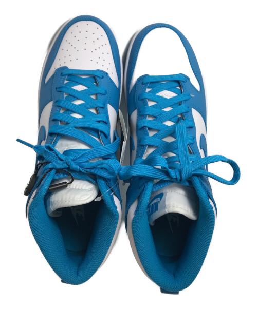 NIKE（ナイキ）NIKE (ナイキ) DUNK HI RETRO LASER BLUE/WHITE ホワイト×ブルー サイズ: 27.5cm 未使用品の古着・服飾アイテム