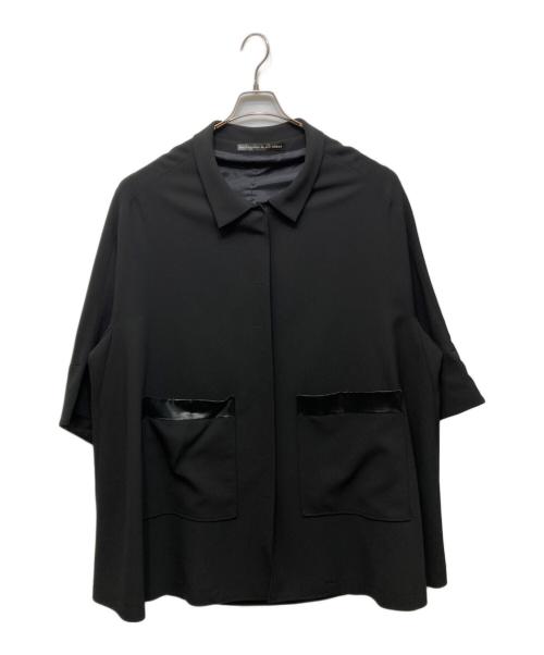 BALENCIAGA BLACK DRESS（バレンシアガ ブラック ドレス）BALENCIAGA BLACK DRESS (バレンシアガ ブラック ドレス) 7分丈ステンカラーコート ブラック サイズ:36の古着・服飾アイテム