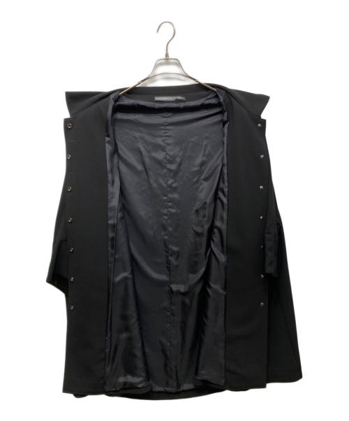 BALENCIAGA BLACK DRESS（バレンシアガ ブラック ドレス）BALENCIAGA BLACK DRESS (バレンシアガ ブラック ドレス) 7分丈ステンカラーコート ブラック サイズ:36の古着・服飾アイテム
