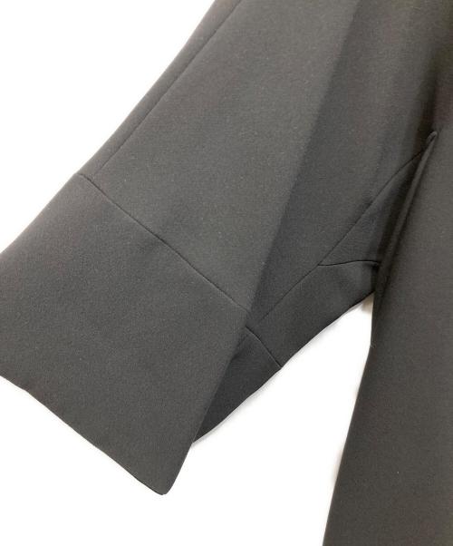 BALENCIAGA BLACK DRESS（バレンシアガ ブラック ドレス）BALENCIAGA BLACK DRESS (バレンシアガ ブラック ドレス) 7分丈ステンカラーコート ブラック サイズ:36の古着・服飾アイテム