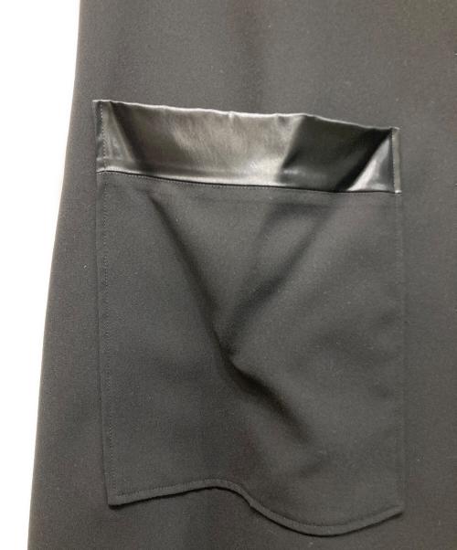 BALENCIAGA BLACK DRESS（バレンシアガ ブラック ドレス）BALENCIAGA BLACK DRESS (バレンシアガ ブラック ドレス) 7分丈ステンカラーコート ブラック サイズ:36の古着・服飾アイテム