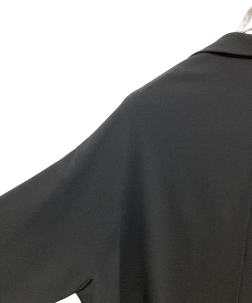 BALENCIAGA BLACK DRESS（バレンシアガ ブラック ドレス）BALENCIAGA BLACK DRESS (バレンシアガ ブラック ドレス) 7分丈ステンカラーコート ブラック サイズ:36の古着・服飾アイテム