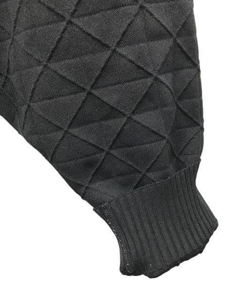 A-POC ABLE ISSEY MIYAKE（エイポック エイブル イッセイ ミヤケ）A-POC ABLE ISSEY MIYAKE (エイポック エイブル イッセイ ミヤケ) カラット柄クルーネックニット ブラック サイズ:3の古着・服飾アイテム