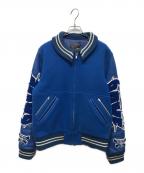 UNDERCOVERアンダーカバー）の古着「パッチ バーシティジャケット」｜ブルー