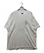 stussyステューシー）の古着「プリント半袖Tシャツ」｜ホワイト