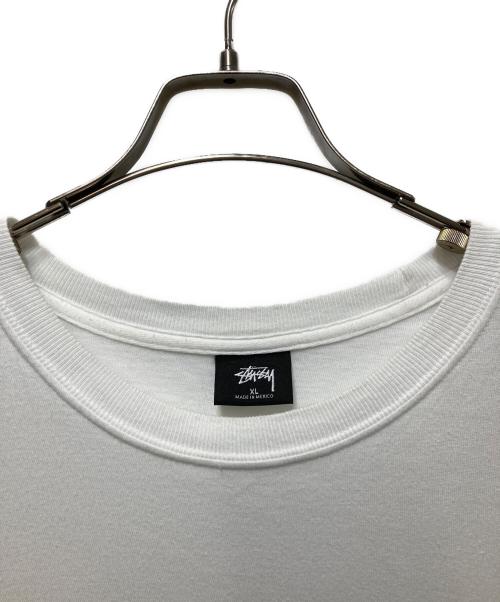 stussy（ステューシー）stussy (ステューシー) プリント半袖Tシャツ ホワイト サイズ:XLの古着・服飾アイテム