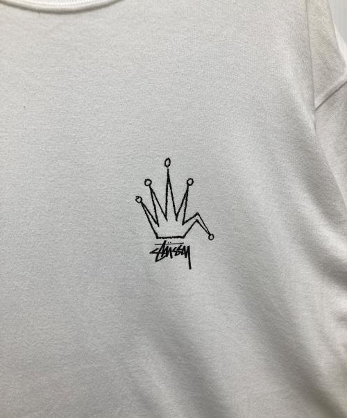 stussy（ステューシー）stussy (ステューシー) プリント半袖Tシャツ ホワイト サイズ:XLの古着・服飾アイテム