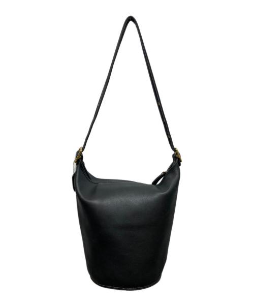 COACH（コーチ）COACH (コーチ) バケツレザーショルダーバッグ ブラックの古着・服飾アイテム