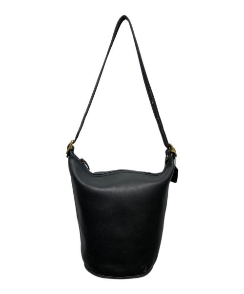 COACH（コーチ）COACH (コーチ) バケツレザーショルダーバッグ ブラックの古着・服飾アイテム